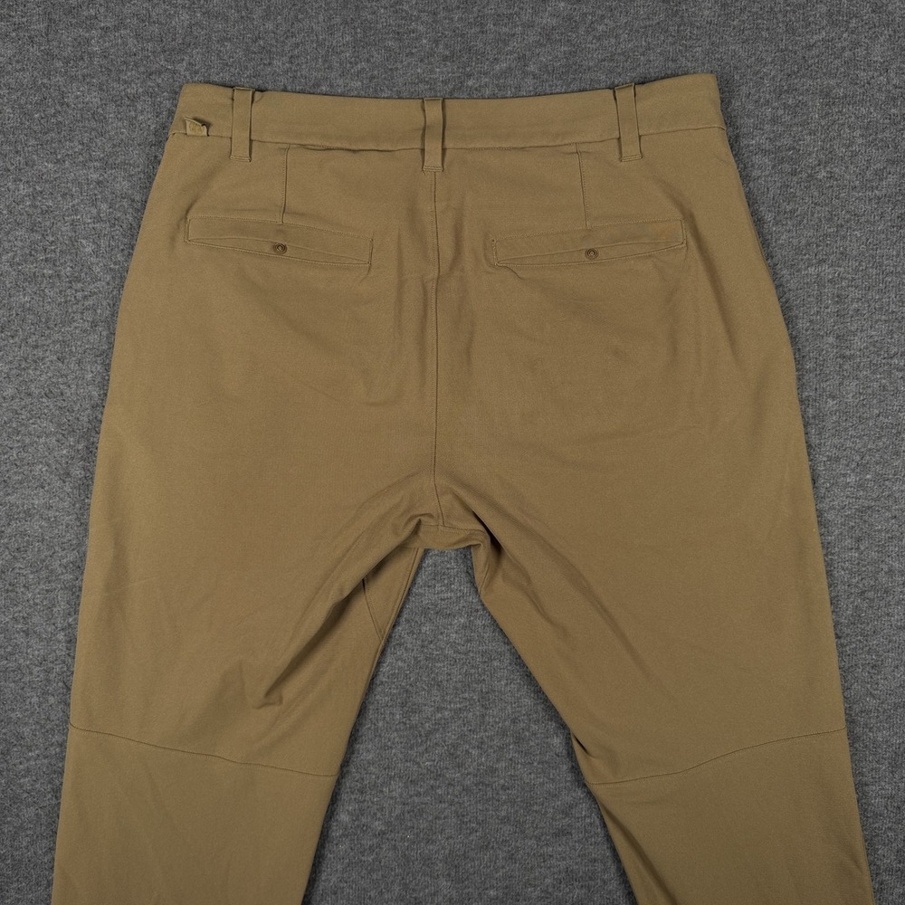 Lululemon Pants Men 32x30 Khaki Commission Classic 5 Pocket Trouser Warpstreme * - Picture 4 of 12